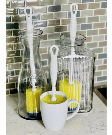 PowerPuff Original 10 Handheld Dish Sponge & Bottle Scrubber | Non-Scratch, Tough on Grime | 2 Pack | Made in USA - Buy Online on SooperMarket.com