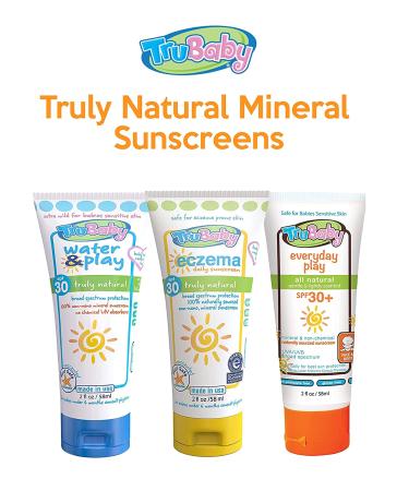 TruBaby Water Play SPF 30 Mineral Sunscreen for Baby, 2 fl oz - Unscented, Reef Friendly - Buy Online on SooperMarket.com