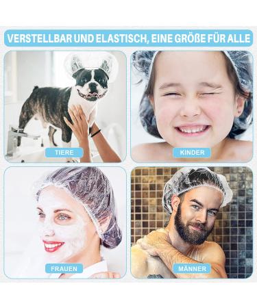 Buy MIS.MOON 135 Disposable Shower Hoods - 52cm Elastic Thick Transparent Hair Caps for Women | Ideal for Travel & Home Use | Colorful & Convenient - Buy Online on SooperMarket.com