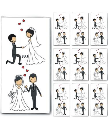 100 handkerchiefs (10x10) Married Couple - Wedding couple in love/wedding/tears of joy
