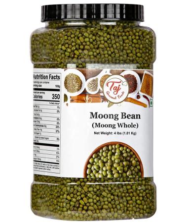 Taj Premium Indian Moong Dal Whole Mung Beans - 4 lbs Jar - Buy Online on SooperMarket.com