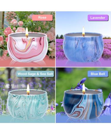 Trulloyoo Fragrance Candles Set - 4 PCs Soy Wax Aromatherapy Candles for Stress Relief | Perfect Gifts for Christmas Birthdays Mother's Day & Valentine's Day - Buy Online on SooperMarket.com