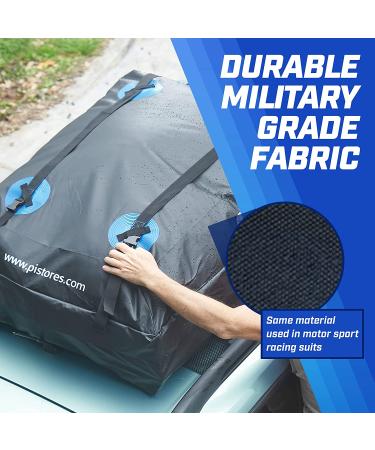 Waterproof Rooftop Cargo Carrier- 16 Cubic Ft. Storage Bag with Protective Mat for All Cars, With or Without Roof Racks - PI Store - Buy Online on SooperMarket.com