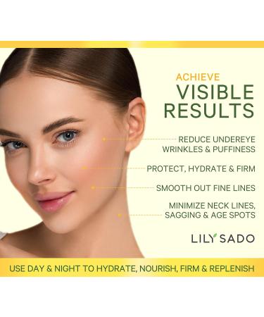 LILY SADO Turmeric Banana Mango Face Moisturizer - Vegan Anti-Aging Cream with Chamomile & Rosemary for Wrinkles - Nutritious Daily Facial Lotion - Buy Online on SooperMarket.com