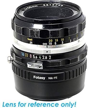 Fotasy Manual F Mount Lens to E-Mount Adapter for Nikon to Sony Alpha Cameras - Buy Online on SooperMarket.com