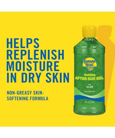 Banana Boat Soothing After Sun Gel with Aloe Vera 16oz - Pack of 3 | 16 Fl Oz (3 Pack) - Buy Online on SooperMarket.com