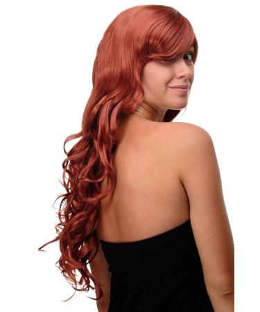 Buy WIG ME UP Long Curly Wavy Hair Wig with Bangs - Dark Copper Red 70cm - International Shipping Available - Buy Online on SooperMarket.com