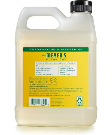 Mrs. Meyer's Honeysuckle Hand Soap Refill 33 fl. oz - Pack of 6 | Biodegradable Formula with Essential Oils - Buy Online on SooperMarket.com