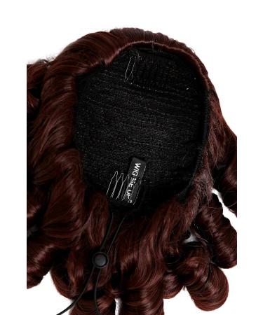 Shop WIG ME UP 2213-HT-33 Hairpiece - Victorian Braid Curls & Corkscrew Curls in Mahogany Brown | International Shipping Available - Buy Online on SooperMarket.com