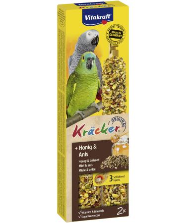 Vitakraft crackers with honey and anise snack sticks for parrots no added sugar (1x 2 pieces)