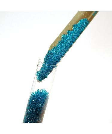 The Beadsmith ScoopEEZ - Curved Metal Bead Scooping Tool for Easy Bead Pickup, Storage, and Organization - Buy Online on SooperMarket.com