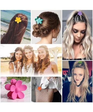 Palksky Small Flower Hair Claw Clips for Women Girls Kids - 10 PCS Tiny Thin/Medium Thick Hair 1.35 Inch Mini Jaw Clips - Nonslip Hair Clamps/Hair Accessories - Buy Online on SooperMarket.com