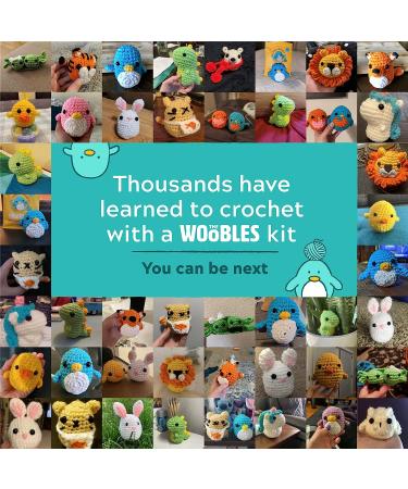 Woobles Beginners Crochet Kit: Easy Peasy Yarn, Step-by-Step Tutorials - Sebastian The Lion Orange - Buy Online on SooperMarket.com
