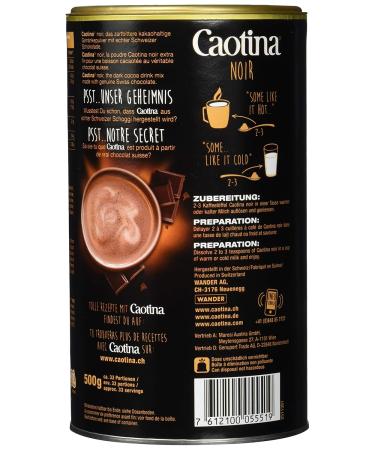Buy Caotina Noir Dark Chocolate Tin 500g - Pack of 6 | Premium International Shipping - Buy Online on SooperMarket.com