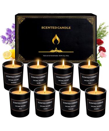 Kristen Fragrance Candles Gift Set for Women - 8-Pack Natural Soy Wax Aromatherapy Candles for Home | Ideal Birthday Christmas & Thanksgiving Gifts - Buy Online on SooperMarket.com