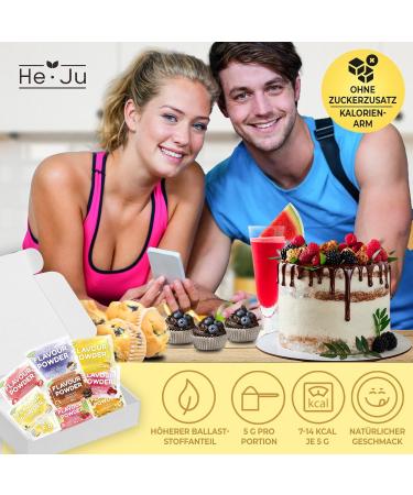HE-JU Taste Powder Rehearsals Set - 8x30g | Versatile Flavor Varieties & Sweeteners for Food & Drinks | International Shipping - Buy Online on SooperMarket.com