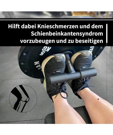 Tib Bar for Tibialis Strengthening - Iron Shin Muscle Trainer with Free Weight Collar & eBook | Optimal ATG Program Equipment - Buy Online on SooperMarket.com