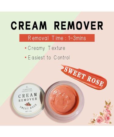 Eyelash Extensions Remover Cream 30g | Low Irritation Fast Action Adhesive Remover for Sensitive Eyes - Sweet Rose - Buy Online on SooperMarket.com