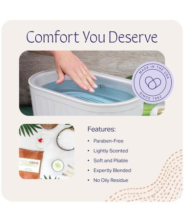 Therabath TheraCOCO Paraffin Wax Refills - Coconut Oil Wax Beads for Arthritis Stiff Muscles & Dry Skin - 6 lb Hydrating Solution for Hands Feet & Body - Made in USA - Buy Online on SooperMarket.com