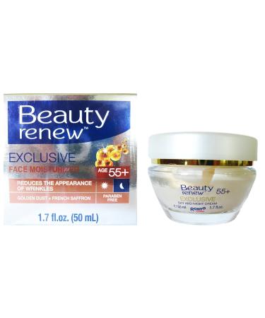 Shop Beauty Renew 55+ Day & Night Cream with Golden Dust & French Saffron - Anti-Aging Moisturizer 1.7 fl. Oz. | International Shipping Available - Buy Online on SooperMarket.com