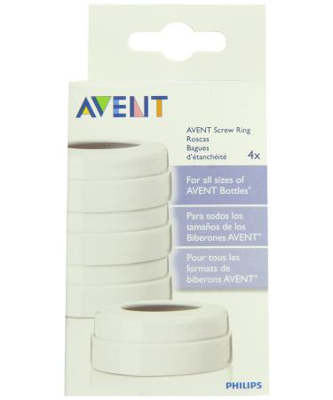 Philips AVENT BPA Free Classic Bottle Screw Rings 4-Pack