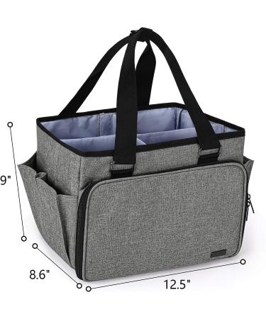 YARWO Sewing Accessories Organizer - Craft Storage Tote Bag in Gray - Buy Online on SooperMarket.com