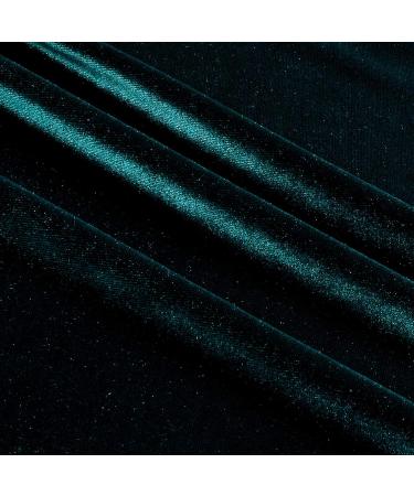 Stretch Velvet Hunter Green  Fabric by the Yard Cut by the Yard Hunter Green - Buy Online on SooperMarket.com