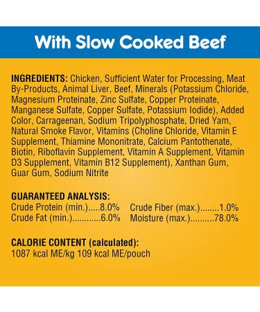 PEDIGREE Chopped Ground Dinner Adult Wet Dog Food Variety Pack, 3.5 oz Pouches, Chicken, Beef, Filet Mignon - 18 Pack - Buy Online on SooperMarket.com
