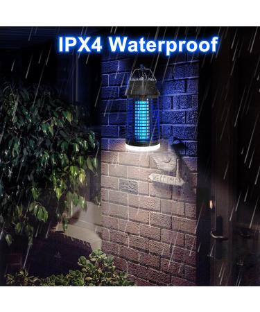 Wueaoa 15W Electric Insect Destroyer with LED Light - 4200V UV Mosquito Trap for Indoor & Outdoor Use - Buy Online on SooperMarket.com