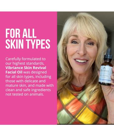 Vibriance Skin Revival Facial Oil | Vegan Hydrating Oil for Dry Skin | USA-Made Natural Ingredients | Vitamin E Sea Buckthorn & Squalane | Paraben-Free & Sensitive Skin Safe - Buy Online on SooperMarket.com