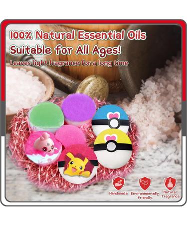 Supbec Organic Bath Bombs for Kids - 9 Pcs 2.9 OZ Gift Set with Surprise Inside, Rich in Essential Oils, Fizzy & Moisturizing, Ideal Easter Gift - Buy Online on SooperMarket.com