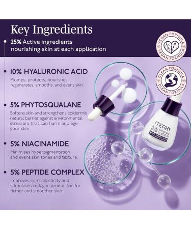 By Terry Hyaluronic Global Face Serum - Reduces Wrinkles & Fine Lines Vegan Fragrance-Free All Skin Types - 1.1 fl oz | International Shipping Available - Buy Online on SooperMarket.com