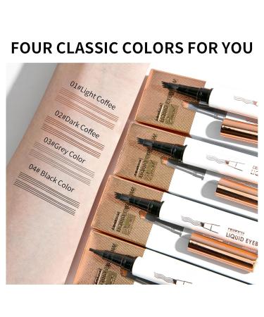 Waterproof Eyebrow Pencil - Long-lasting & Fast-Drying Liquid Pencil for Effortless Natural Shape in Light Brown - Buy Online on SooperMarket.com