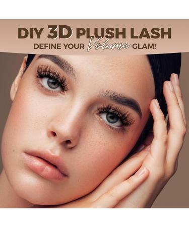 Lashview 144 PCS 3D Cluster Lashes - DIY Mega Volume Eyelash Extensions | Reusable Super Thin Band Individual Lashes - Buy Online on SooperMarket.com