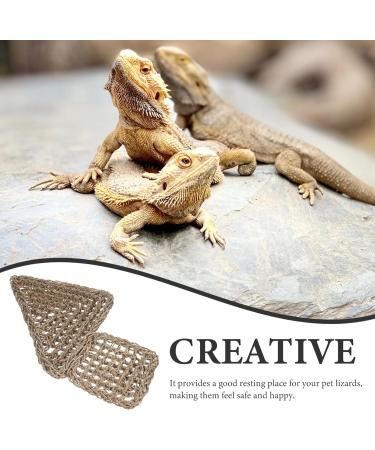 POPETPOP Reptichip 2pcs Lizard Hammock Jungle Climber Reptile Lizard Bearded Dragon Hammock Reptile Lounger Hammock Bed for Anoles Bearded Dragons Geckos Iguanas Hermit Crabs Jungle Toys - Buy Online on SooperMarket.com