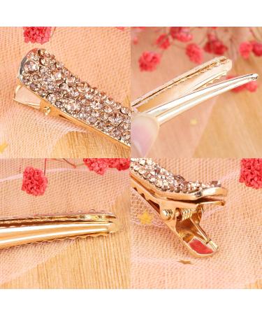 12 Pcs Rhinestone Alligator Hair Clips - Stylish Crystal Duckbill Clips for Women and Girls | Hair Styling Tools and Accessories - Buy Online on SooperMarket.com