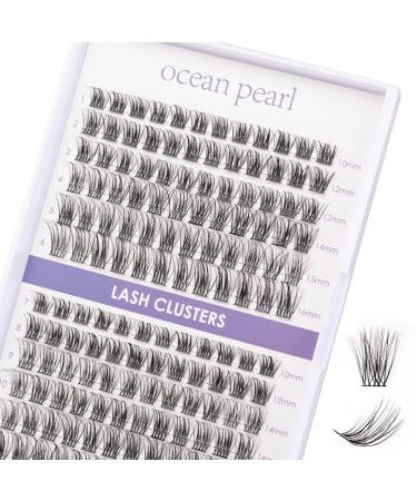 Cluster Lashes 144 Pcs Individual Lashes Eyelash Extensions at Home 10/12/14/15/16mm C/CC/D Curl Thin Band Reusable Lash Extensions Natural Soft & Comfortable- OP20 144 clusters - OP20
