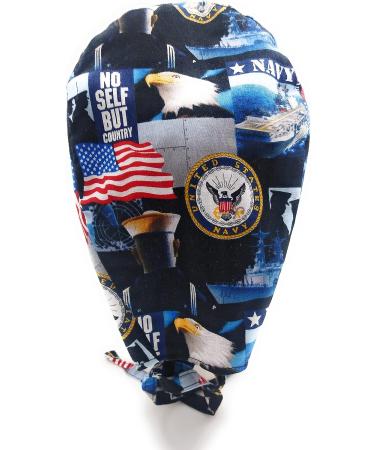 USA Patriotic Military Scrub Hat - Cotton Do-Rag Skull Cap in Multiple Colors - Buy Online on SooperMarket.com