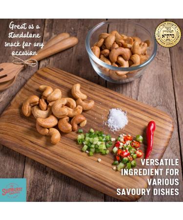 Sunburst Snacks Roasted Salted Cashew Nuts 1kg - Kedassia Certified, Kosher, Recyclable Pouch - Buy Online on SooperMarket.com