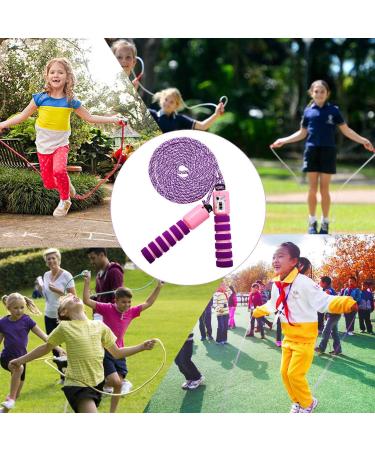Buy Convinit Kids Jump Rope with Counter - Adjustable Anti-slip Handle Violet - Perfect for Girls & Boys - Buy Online on SooperMarket.com