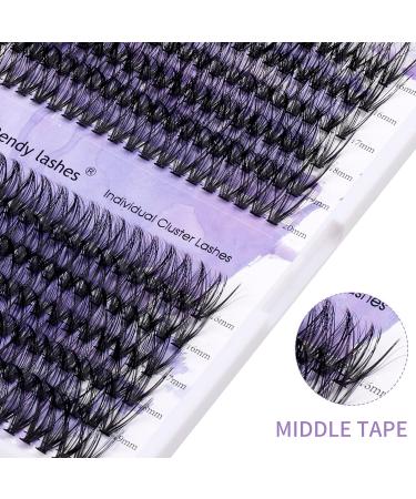 Individual Lashes 240PCS Cluster Lashes Extension D Curl 0.07mm 30D/40D Mixed 16-20mm Wide Stem RR-16-20mm - Buy Online on SooperMarket.com