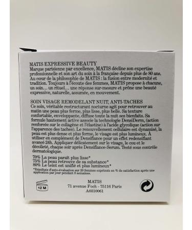 MATIS PARIS Reponse Densite DENSIFIANCE-NIGHT Cream 50ml | Firming Anti-Aging Skincare for Radiant Skin - Buy Online on SooperMarket.com