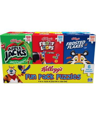 Kellogg's Fun Pack Puzzles: 6 Square Cereal Boxes Bundle - Gift Set of Froot Loops, Frosted Flakes & More for Kids and Adults (Aged 4+) - Buy Online on SooperMarket.com