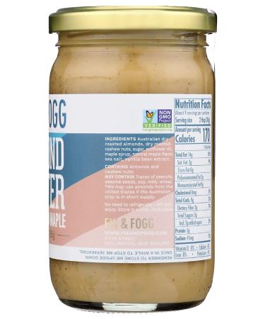 Fix & Fogg Cashew & Maple Almond Butter - 10 OZ | Creamy Nut Spread - Buy Online on SooperMarket.com