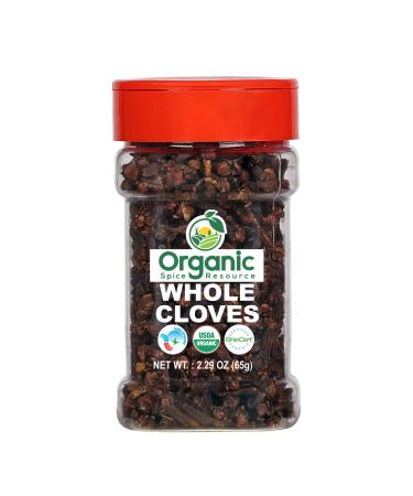 Organic Whole Cloves | 2.29 oz or 65g| USDA Organic Approved | Vegan | Non-GMO, All Natural Blend - 100% Raw from India, by SHOPOSR (2.29 Ounce) 2.29 Ounce (Pack of 1)