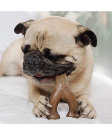 Benebone Wishbone Real Peanuts Small - Durable Dog Chew Toy for Aggressive Chewers | International Shipping Available - Buy Online on SooperMarket.com