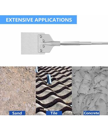 GSTK 6 Chisel Bit with SDS Max Shank - Replacement 8 Blade for Tile, Masonry, Concrete, Brick, Stone Work - Buy Online on SooperMarket.com