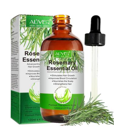 Rosemary Oil Rosemary Essential Oil for Hair Growth & Skin Care Rosemary Essential Oil for Eyebrow and Eyelash Growth 100% Pure Natural Stimulates Hair Growth for Men Women 120ml rosemary-120ML
