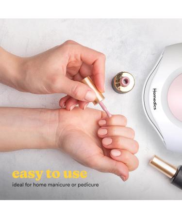 Homedics 2-in-1 Nail Polish Dryer UV Nail Lamp with Fan Sleek Finish in Minutes for Manicure and Pedicure Curing Lamp for Gel Nails Suitable for Use with Regular Nail Polish Gel & Acrylic Nails - Buy Online on SooperMarket.com
