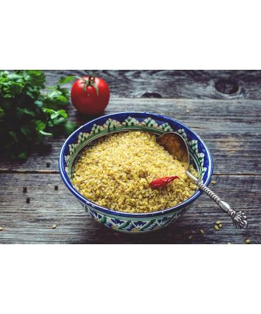 Organic Bulghur Wheat-Certified Organic Non-GMO Vegan No Additives No Preservatives Resealable Bag by Thames Organic 1kg - Buy Online on SooperMarket.com